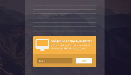 Below content newsletter subscribe forms
