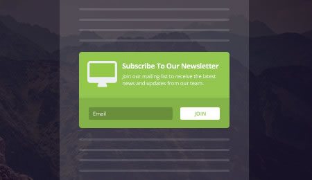 Inline newsletter subscribe forms
