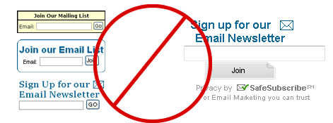 Stop using ugly subscribe forms